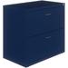Lorell Soho 30" Wide 2 -Drawer Lateral File Cabinet Metal/Steel in Blue | 27.8 H x 30 W x 17.6 D in | Wayfair LF218AANY