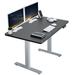 VIVO Electric x Stand Up Up Desk, Dark Walnut Table Top, Bamboo in Gray/Black | 48 W x 30 D in | Wayfair DESK-KIT-1G5B