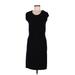 MICHAEL Michael Kors Casual Dress - Sheath Scoop Neck Short sleeves: Black Print Dresses - Women's Size Medium