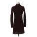 Rebecca Minkoff Casual Dress - Mini: Burgundy Solid Dresses - Women's Size X-Small