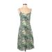 Louna Casual Dress - A-Line Scoop Neck Sleeveless: Green Print Dresses - Women's Size X-Small