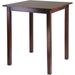 Winston Porter Philippo Counter Height 34" Solid Wood Dining Table Wood in Brown | 39 H x 34 W x 34 D in | Wayfair 41B31627C1704CE69979CA37E4E0CFFD