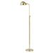 Devon 1 Light Floor Lamp by Mark D. Sikes for Hudson Valley Lighting Metal in Yellow | 50.625 H x 10 W x 19 D in | Wayfair MDSL521-AGB