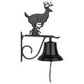 Whitehall Products Large Bell w/ Buck in Black | 10.75 H x 9.5 W in | Wayfair 04000