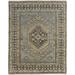 "Foxboro Vintage Medallion, Blue/Gray, 2'-6"" x 10' Runner - Feizy FILR6941BLUCHLI10"