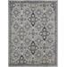 "Adana Farmhouse Geometric, Gray/Black, 10' x 13'-2"" Area Rug - Feizy MCKR39FVSLVBLKH13"