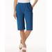 Blair Women's Haband Women's Modern-Fit No-Fuss Stretch Shorts - Blue Denim - S - Misses