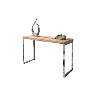 FineBuy Konsolentisch Holz Massiv 120 x 45 Wandtisch Konsole Computertisch Schreibtisch Image