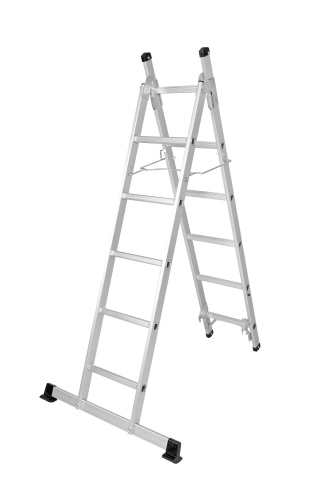 Lex Alu 3 in 1 Kombileiter Mehrzweckleiter Schiebeleiter Anlegeleiter 11 stufig Image