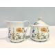 Seltmann Bavaria milk jug and sugar bowl, Seltmann Weiden creamer and sugar set, German porcelain, Bavarian porcelain, flower milk and sugar