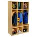 Contender 3-Section Coat Locker With Bench and Cubbies Storage Shelves, Backpack Hook, Shoe Bench Entryway With Storage - 28.75"