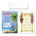 Stonehouse Collection Luau Party Invitations - Tiki - 25 Hawaiian Party Invites with Envelopes - Kids, Adults, Birthdays