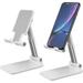 Cell Phone Stand for Desk Angle Height Adjustable Phone Holder for Office Compatible with iPhone 13 12 11 Pro XS Max XR 8 7 6S Plus Samsung S20+ Note10 Tablets Charging Accessories (2 Pack)