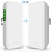 CPE220 5.8G Wireless Bridge PTMP WiFi PTP Point to Point Access Outdoor Network CPE 2KM Transmission Distance with 12DBi High-Gain Antenna 2 LAN 100MBps Ethernet Port 24V PoE Adapter