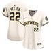 Women's Nike Christian Yelich Cream Milwaukee Brewers Home Limited Player Jersey
