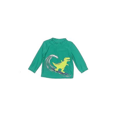 Just One You Made by Carter's Rash Guard: Green Sporting & Activewear - Size 6 Month