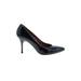 Donald J Pliner Heels: Slip-on Stilleto Cocktail Black Print Shoes - Women's Size 9 1/2 - Pointed Toe