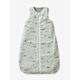 Sleeveless Baby Sleeping Bag with Middle Opening, In the Woods printed green