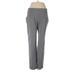 Crown & Ivy Casual Pants - Low Rise Straight Leg Boot Cut: Gray Bottoms - Women's Size 8