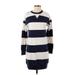 Old Navy Casual Dress - Sweater Dress: Blue Stripes Dresses - Women's Size X-Small