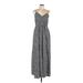 Shein Casual Dress - Maxi: Gray Polka Dots Dresses - Women's Size 12