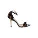 Linea Paolo Heels: Brown Animal Print Shoes - Women's Size 7 1/2