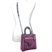 Coach Bags | Coach Mini Pepper Leather Crossbody Suede Snake Print Purple Boysenberry Cc884 | Color: Purple | Size: Os