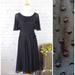 Kate Spade Dresses | Kate Spade Spice Things Up Clip Dot Chiffon Fit And Flare Dress Black Size 2 | Color: Black | Size: 2