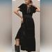 Anthropologie Dresses | Anthropologie The Somerset Maxi Dress Velvet Edition Tiered Smocked Black | Color: Black | Size: Xl