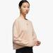 Adidas Tops | Adidas X Zoe Saldana Collection Women's Cropped Sweatshirt Ash Pearl Small | Color: Pink/Tan | Size: S