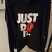 Nike Sweaters | Nike "Just Do It " Hoodie Sz M | Color: Black | Size: M
