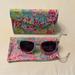 Lilly Pulitzer Accessories | Lilly Pulitzer Sunglasses With Case | Color: Blue/Pink | Size: Os