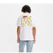 Levi's Shirts | Levi's Strauss Art Haus White Short Sleeve T Shirt W Art Relaxed | Color: White/Yellow | Size: Xs