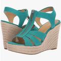 Michael Kors Shoes | New Michael Kors Wedge Sandals - Size 9 | Color: Blue | Size: 9