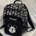 Disney Accessories | Disneyland Resorts Authentic Funny Face Mickey Mouse Backpack Black White Large | Color: Black/White | Size: Large Backpack