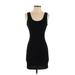 Forever 21 Casual Dress - Bodycon Scoop Neck Sleeveless: Black Solid Dresses - Women's Size Small