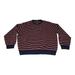 J. Crew Sweaters | J. Crew Men's Size Xl 100% Lambs Wool Striped Crew Neck Sweater Vintage Navy | Color: Blue/Orange | Size: Xl