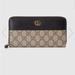 Gucci Bags | Authentic Gucci Gg Marmont Wallet Nwt, Dust Bag And Box | Color: Black/Tan | Size: 7.5” W X 4.1” H X .8” D