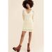 Free People Dresses | New Free People Elton Mini Cream Knit Sweater Boho Cream Lined Dress Sz S | Color: Cream | Size: S