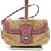 Coach Bags | Coach Outlet Logo Wristlet Bag Beige Lavender New | Color: Purple/Tan | Size: Os