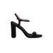 BCBGeneration Heels: Black Solid Shoes - Women's Size 7 1/2 - Open Toe