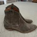 Madewell Shoes | Madewell Western Style Short Suede Boots Size 7.5 | Color: Brown/Tan | Size: 7.5