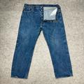 Levi's Jeans | Levis 501 Jeans Mens 41x29 Blue Straight Button Fly Denim Workwear Tag 44x32 | Color: Blue | Size: 44
