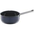 WMF Fusiontec Essential Saucepan Without Lid 16 cm Small Pot 1.3 L Small Cooking Pot Pasta Pot Induction Milk Pot High-Tech Ceramic Scratch-Resistant Uncoated Dark Blue Made in Germany
