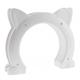 POPETPOP Cat Door Built In Interior - Plastic Cat Flaps Interior Cat Doors Cat Corridor Door for Indoor Hollow Core or Solid Inside Door