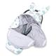 Wrap-around blanket baby seat winter 80x87 cm - footmuff baby blanket for car winter sack cotton plush Dragon Light Gray