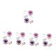 Gatuida Ceramic Toothbrush Holder 10 Pcs Case Eye Color Contacts Jaw Trainer Storage Case Travel Kit Care Kit Contact Tweezers Travel Accessories Pp Replaceable Contacts Case