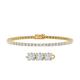 FINEROCK 3 3/4 to 4 Carat Diamond Tennis Bracelet in 14K Gold (6.5 Inch to 7.5 Inch) - IGI Certified (I1-I2 Clarity), 7.5 Inch, Metal Stone, white diamond