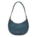 House of Luggage Black Purple Teal Off White Yellow Womens Real Leather Shoulder Bag Hobo Handbag HLG5002 (Teal)