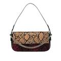 Axel Women's Ember Shoulder Bag in Croco Pattern with Detachable Chain Strap